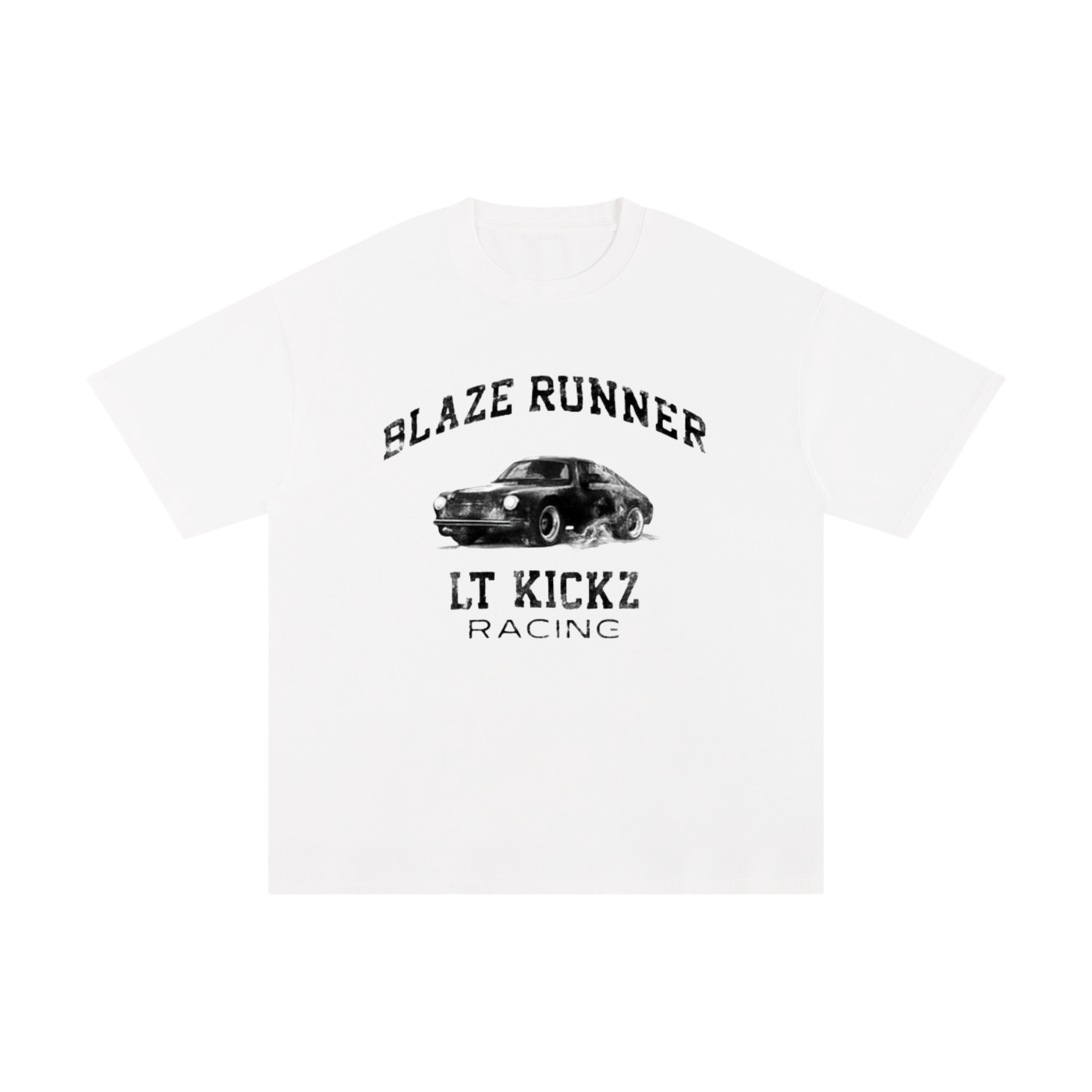 "Blaze Runner" Unisex White T-shirt