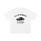 "Blaze Runner" Unisex White T-shirt