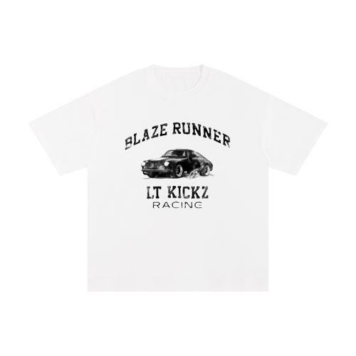 "Blaze Runner" Unisex White T-shirt