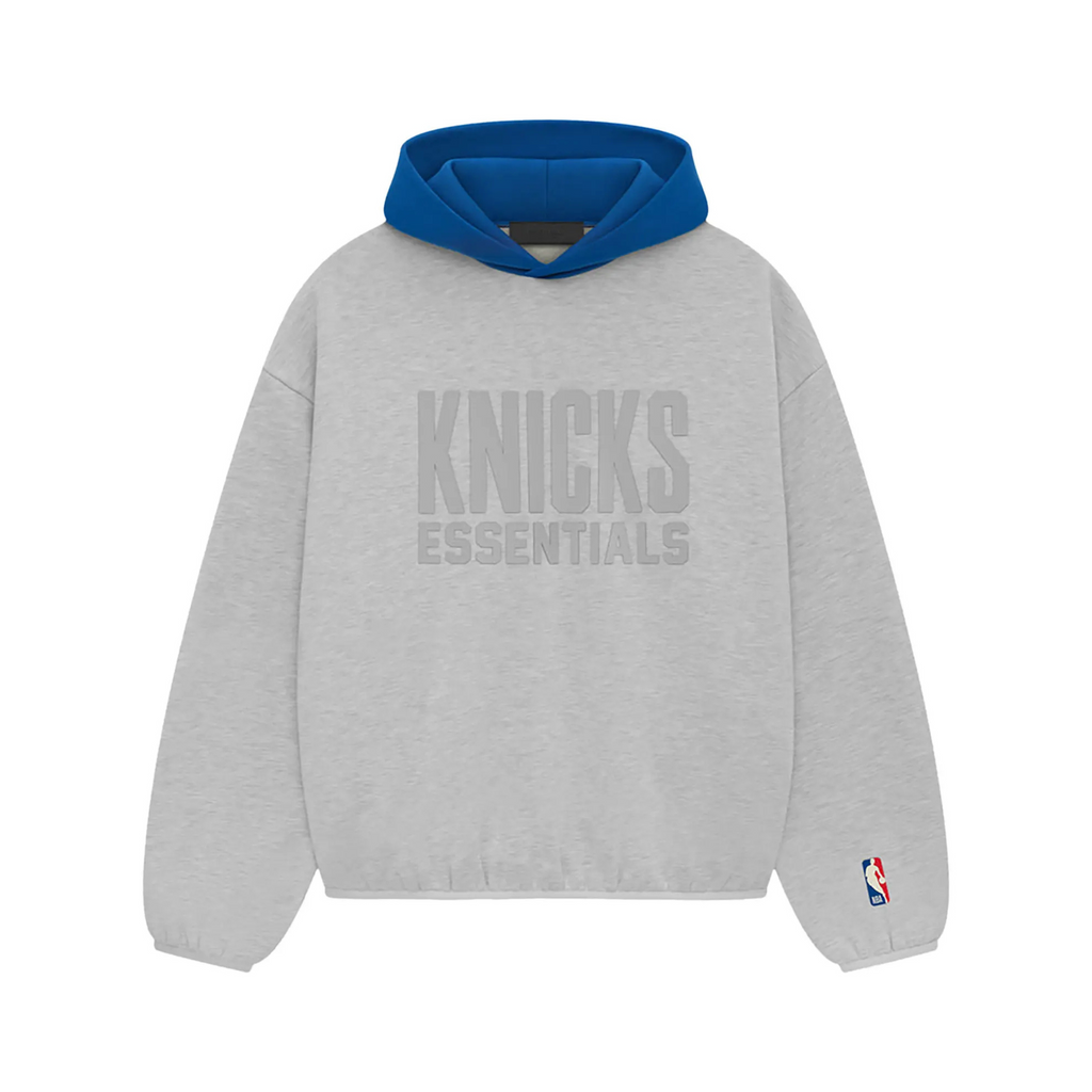 Fear of God Essentials x NBA Knicks Hoodie 'Light Heather'
