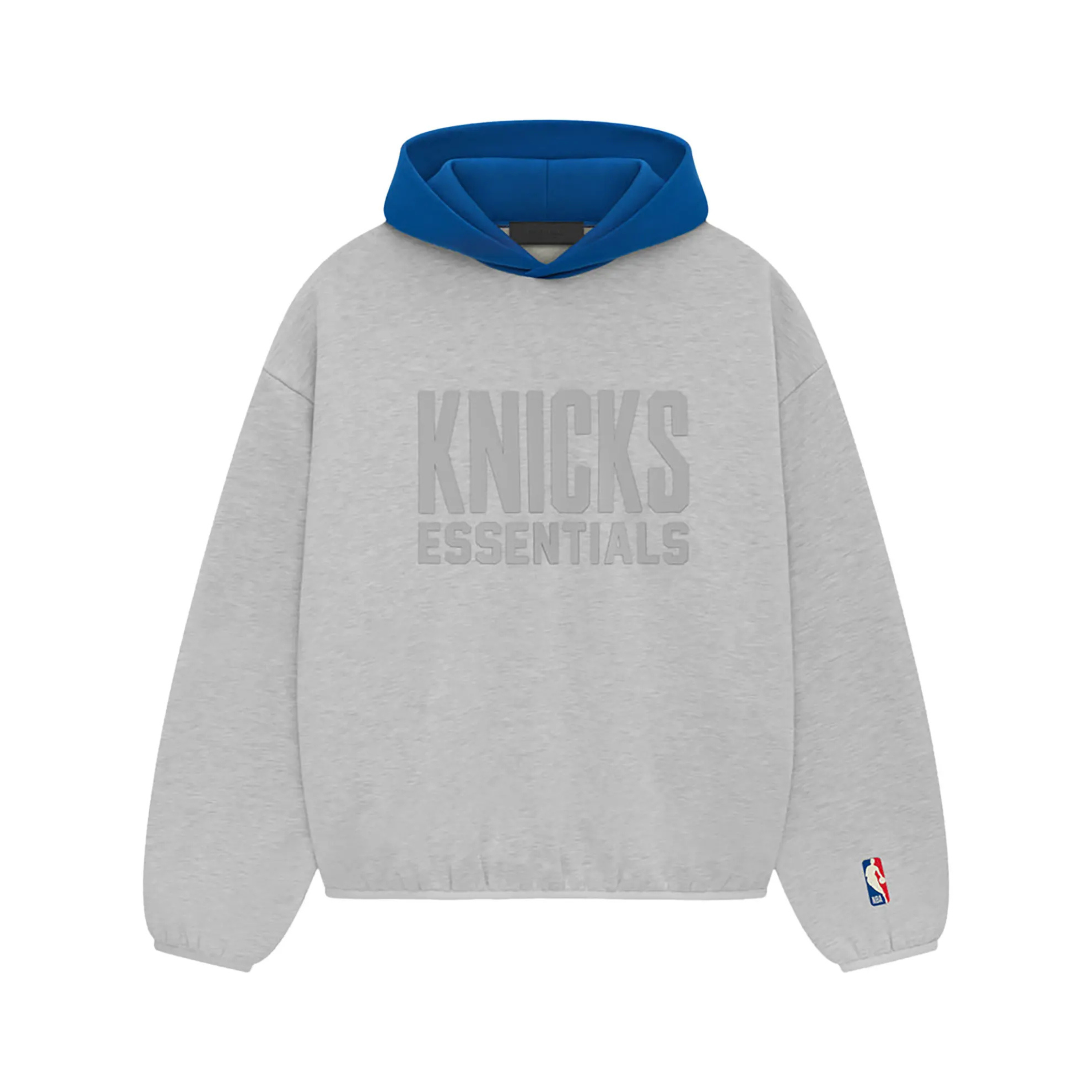 Fear of God Essentials x NBA Knicks Hoodie 'Light Heather'