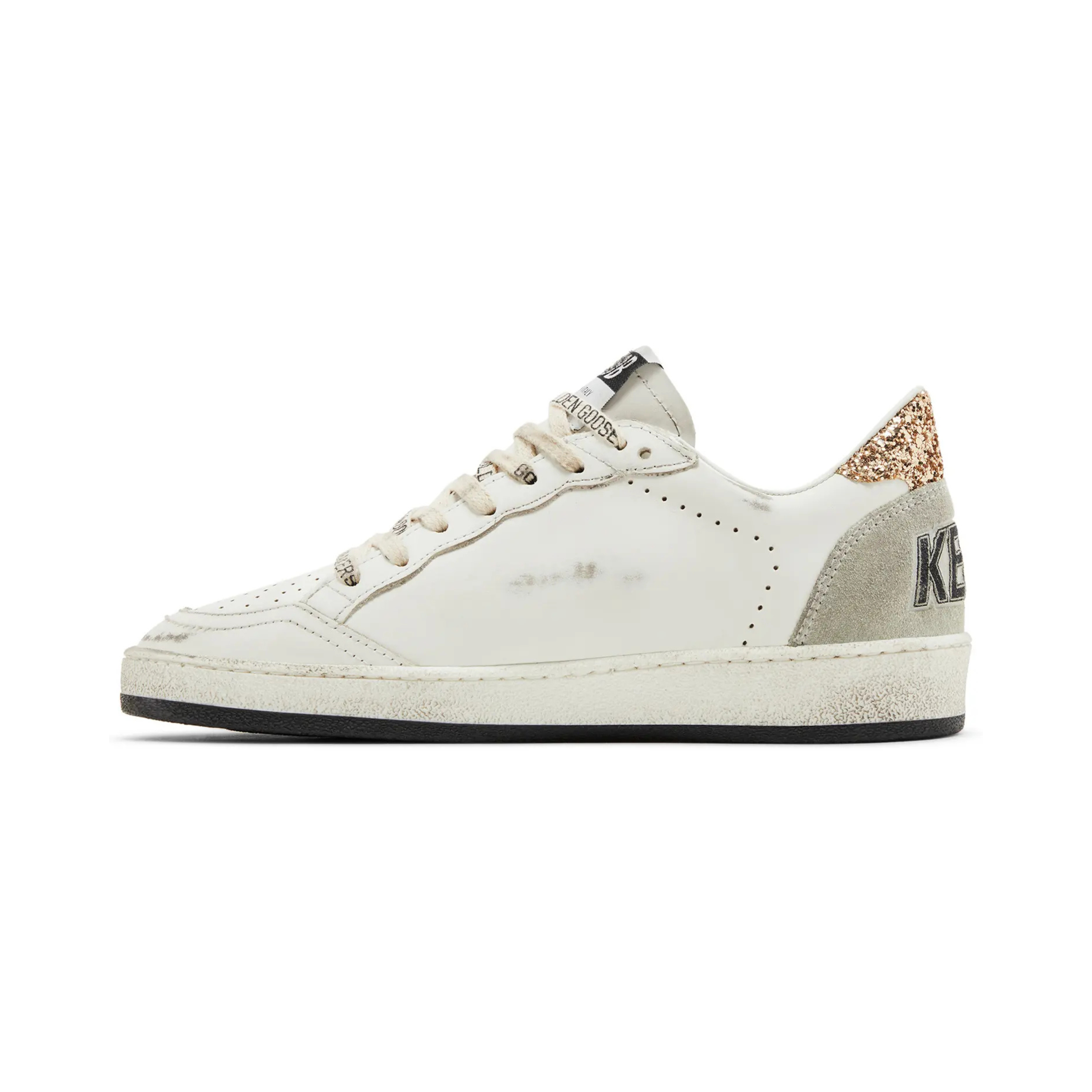 Golden Goose Wmns Ballstar 'White Black Gold Ice'