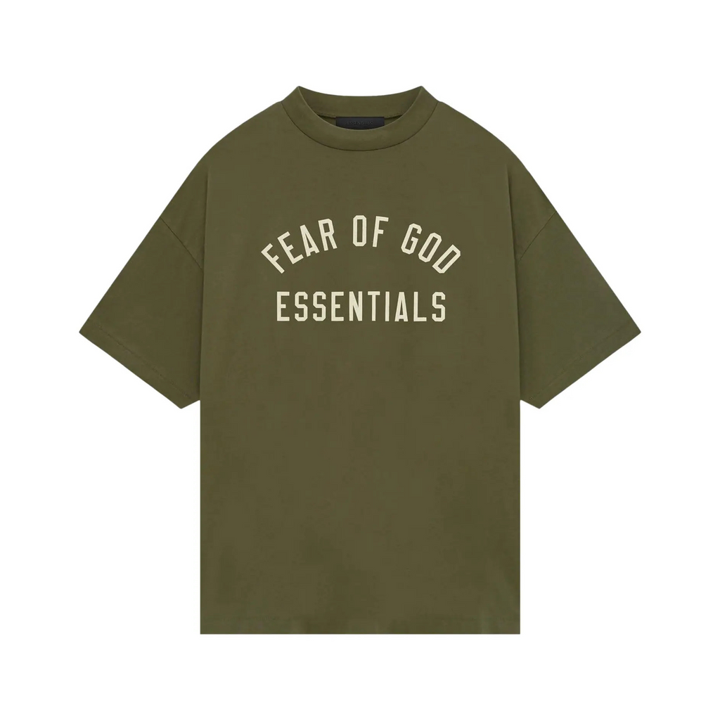 Fear of God Essentials Jersey Crewneck Tee 'Military'