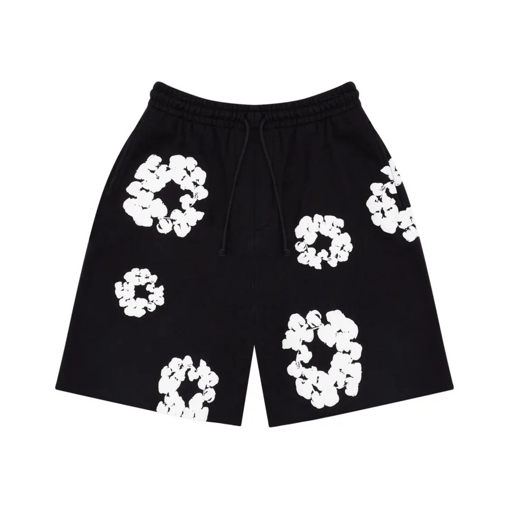 Denim Tears The Cotton Wreath Shorts 'Black'