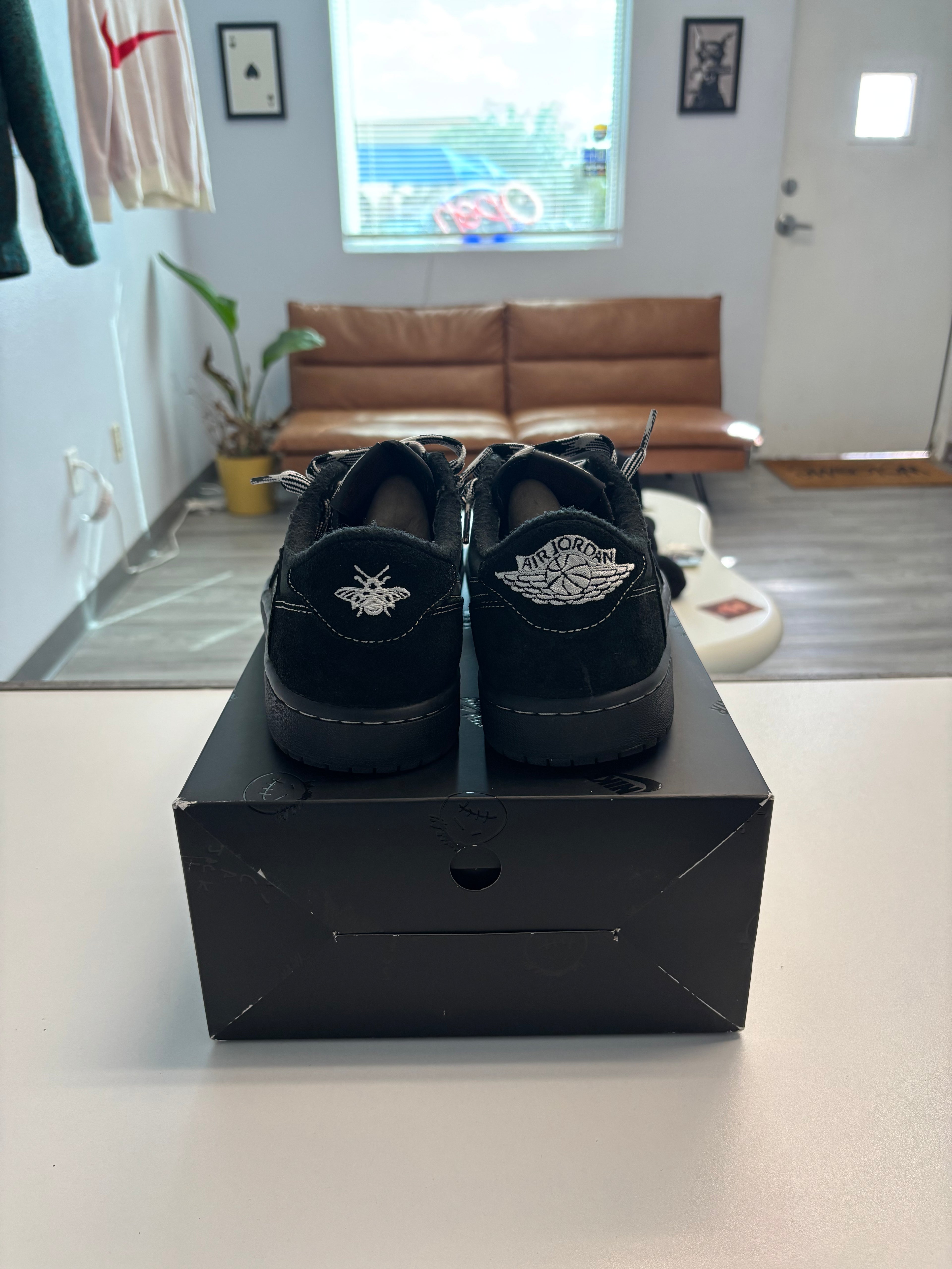Travis Scott x Air Jordan 1 Retro Low OG SP 'Black Phantom' Pre-owned