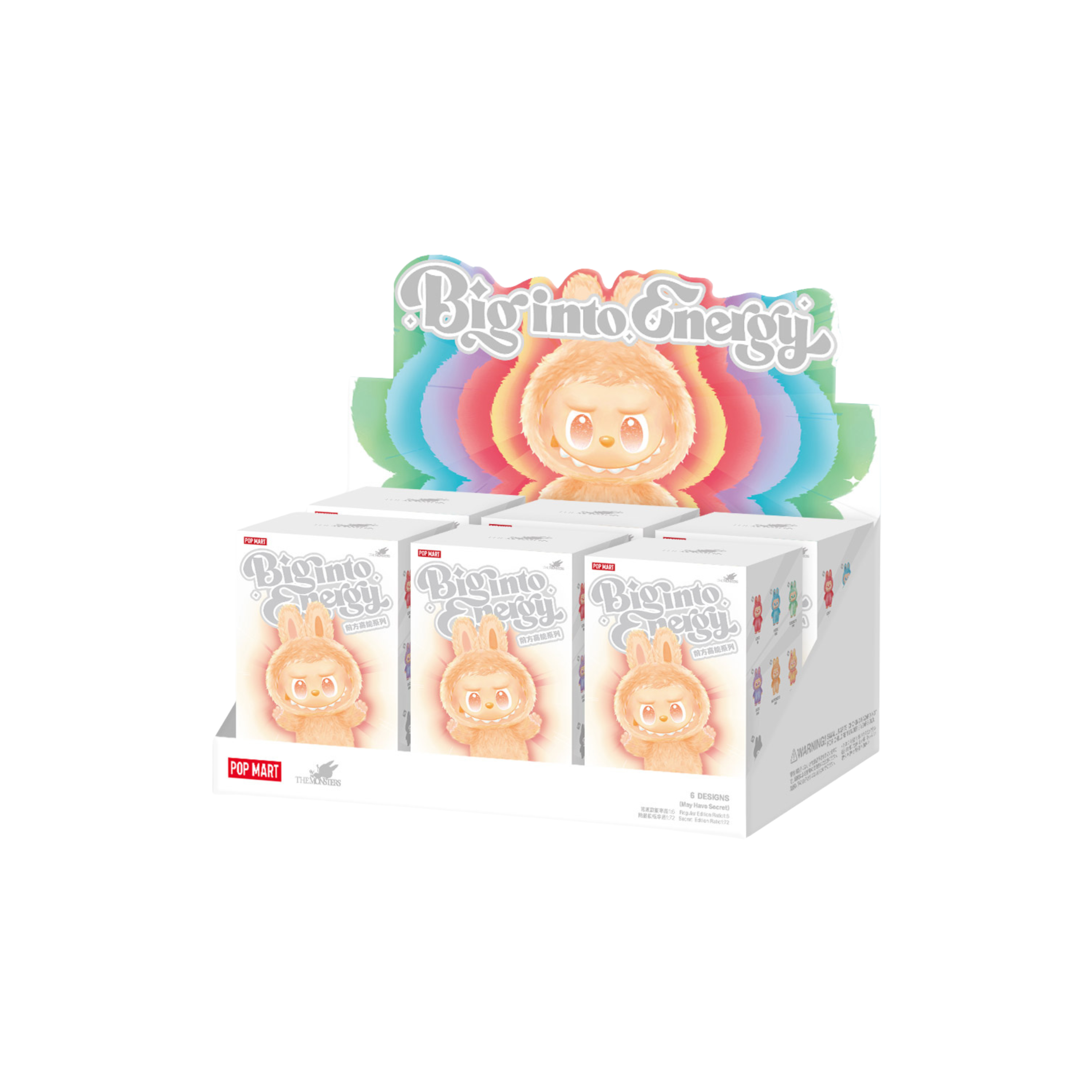 Pop Mart Labubu 'The Monsters Big Into Energy' Series Vinyl Plush Sealed Case (6 Blind Boxes)